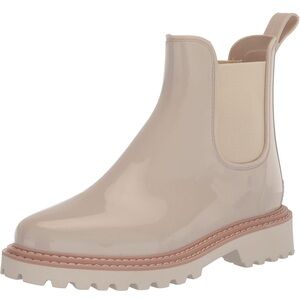 Dolce Vita Stormy H20 Waterproof Chelsea Boots in the Ivory Patent Stella